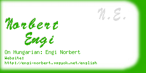 norbert engi business card